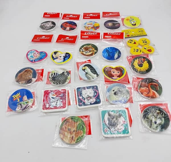 Set of 10 Character Erasers