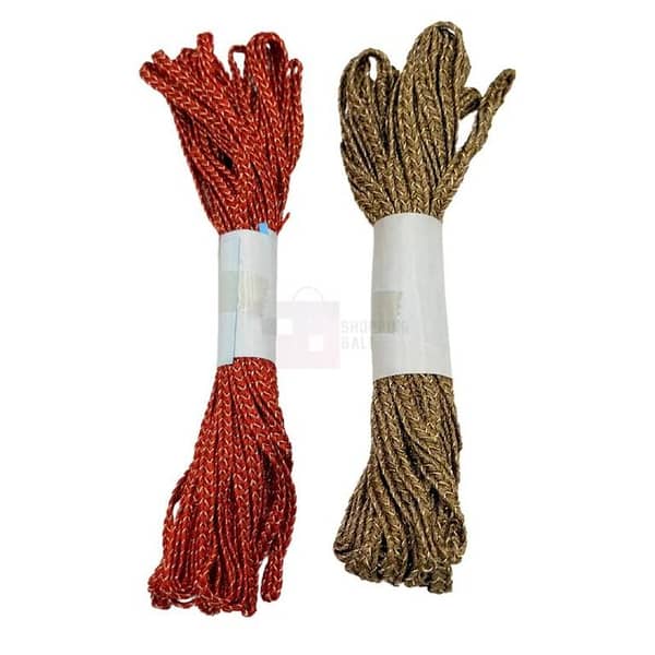 Pack of 2 Unisex Fancy Braided Doori Ribbons for Crafting and Sewing Supplies
