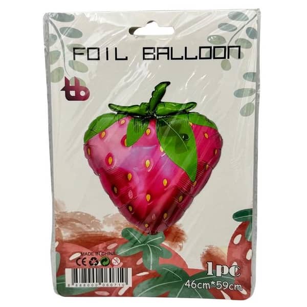 46 cm x 59 cm Strawberry Foil Balloon for Themed Party Decoration