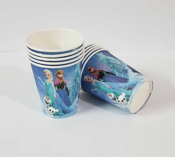 Pack of 10 Frozen Theme Paper Cups for Party Use