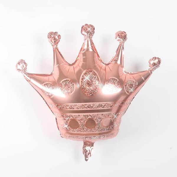 Large Rose Gold Crown Foil Balloon (100 cm x 90 cm) for Celebrations