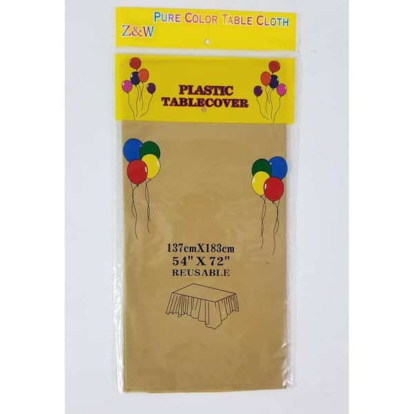 Golden Table Cover 54" x 72" in Plastic Material