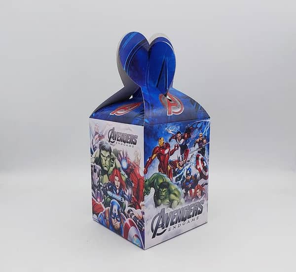 Pack of 10 Avengers Themed Goody Boxes, Ideal for Gifts and Candies