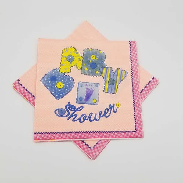 Pink Baby Shower Napkins - 20 Pack for Your Celebration