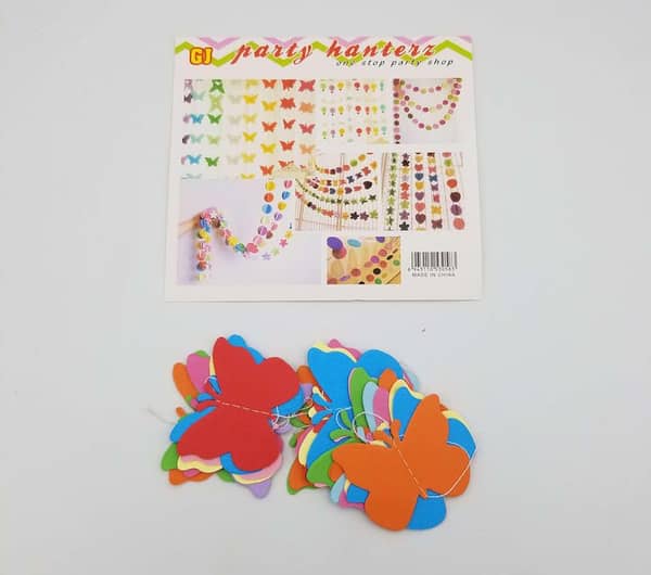 2 Inch Multi-Color Butterfly Garland with 15 to 18 Circles