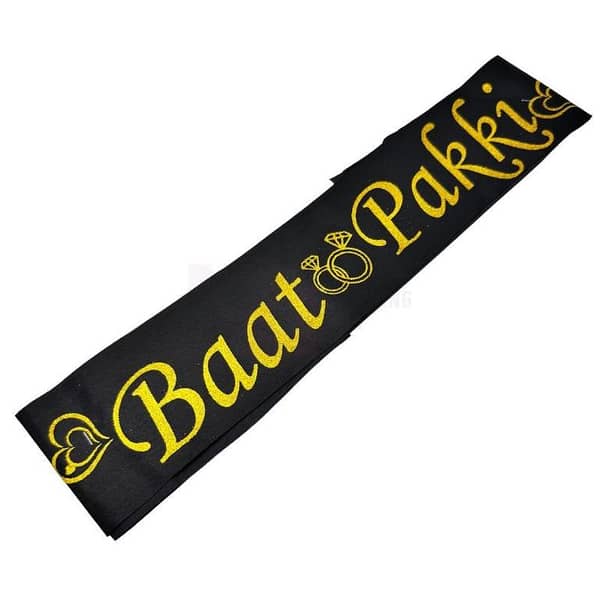 Baat Pakki Sash for Birthday Party Wear