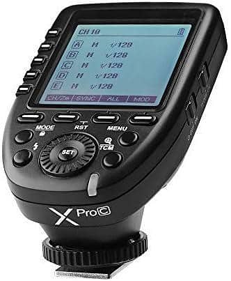 GODOX XPro-C Wireless Flash Trigger for Canon DSLR with E-TTL II, 2.4G System, HSS, and LCD Screen