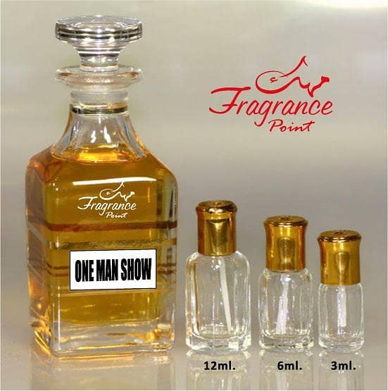 Fragrance Point One Man Show - Pure Perfume Oil for Men - Alcohol-Free Attar in Various Sizes