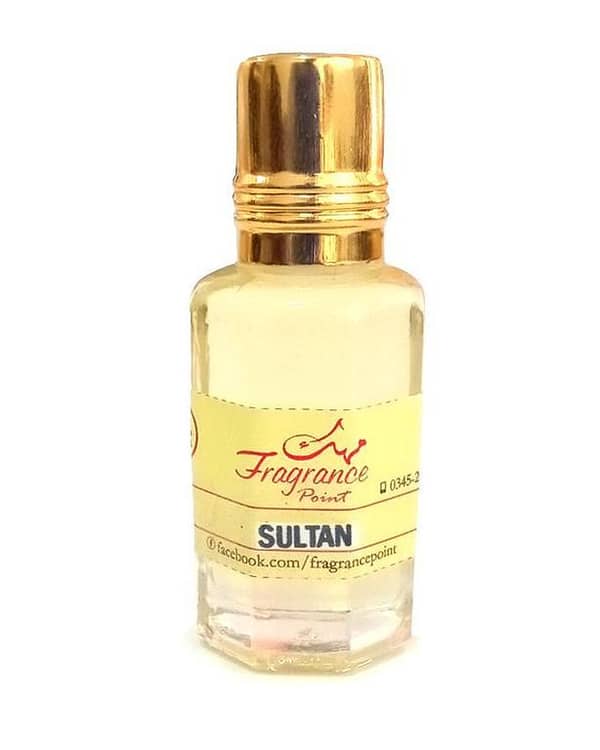 Fragrance Point Sultan - Traditional Pure Attar, Alcohol-Free with No Fillers, Available in 3ml, 6ml, and 12ml