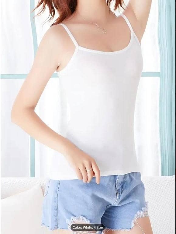 Biddies 3-Pack Camisoles for Girls and Women | Stretchable Pure Cotton Tank Tops | Everyday Wear and Layering Vest Tops