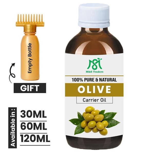 Zaitoon Extra Virgin Olive Oil - 100% Pure Natural Carrier Oil for Massage