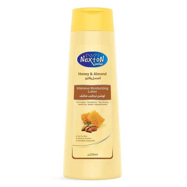 Nexton Honey & Almond Body Lotion, 225ml for Deep Moisturizing and Softening Skin