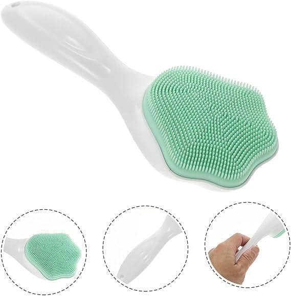 FRAKIN Silicone Facial Cleansing Brush Set - 2 Piece Handheld Silicone Scrubber for All Skin Types