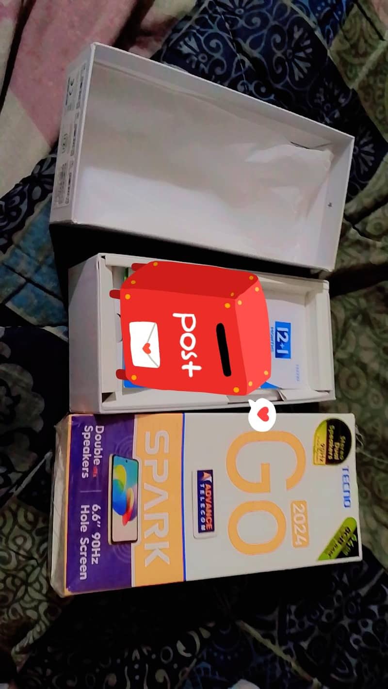 tecno spark  go 2024 with box 10  by 10 condition 4. +. 4.64. 2
