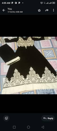 Black Embroidered maxi