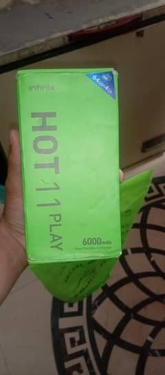 Infinix hot 11 ply 10 by 9 condition ha 4 gb 64 ram ha with box
