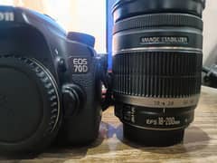 canon 70d with 18_200 IS lens