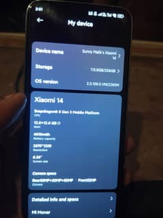 Xiaomi Mi 14 Official Dual Sim PTA Approved & Complete Box