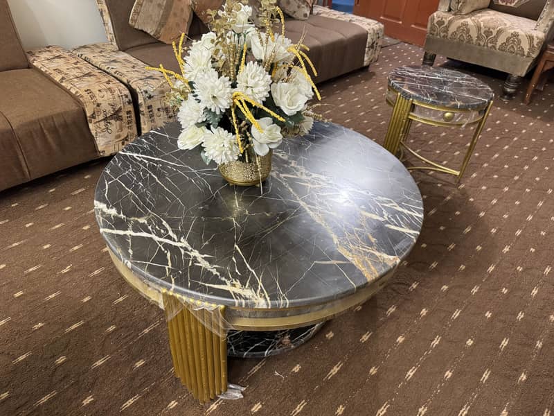 Center Table with 2 Side Tables 5