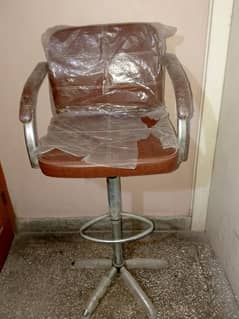 Kitchen bar Chair | Counter chair brown leather cushion chair for sale