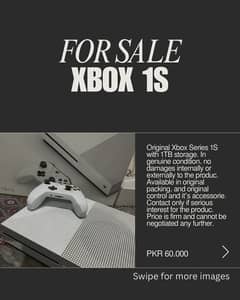 Xbox One S 1TB Storage with Original & Accessories