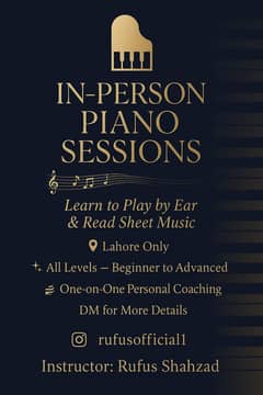 In-Person/Online Piano Sessions