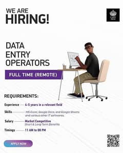 We Are Hiring Data Entry Operator ¦ Data entry job