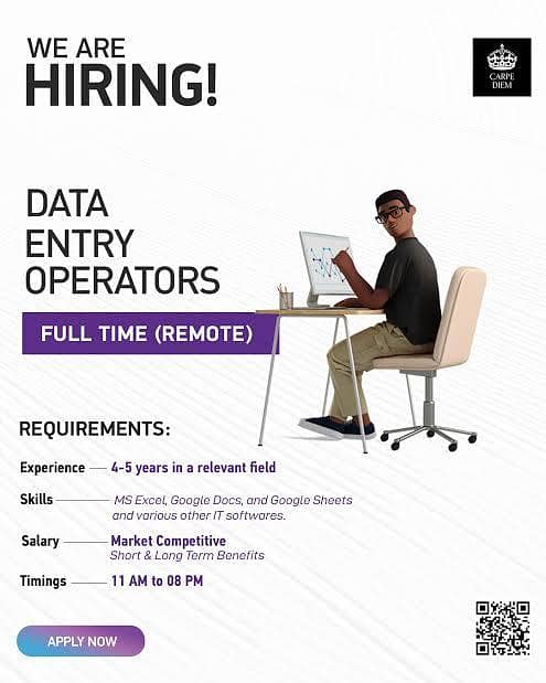 We Are Hiring Data Entry Operator ¦ Data entry job 0