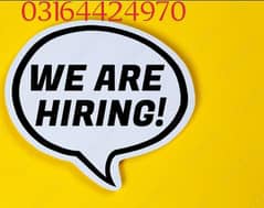 Urgently staff required Male female and students for office work