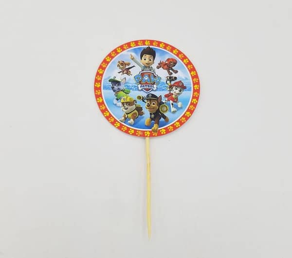 Pack of 10 Paw Patrol Cupcake Toppers - Themed Decorations for Parties