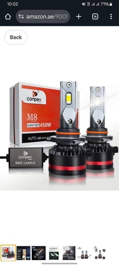 Conpex M8 Series Super Light 450W Auto Led Headlight for sale