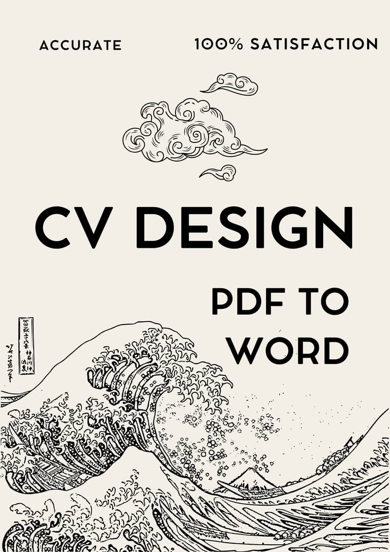 DATA ENTRY | TYPING | PDF TO WORD | CV MAKING 1