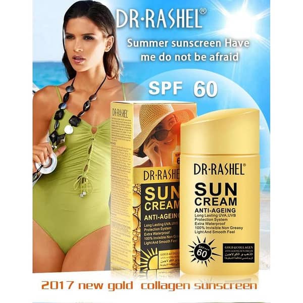 Dr Rashels Anti-Ageing Sun Cream with SPF+++ 60 - DRL-1311 80g
