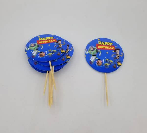 Pack of 10 Toy Story Cupcake Toppers - 3.5 Inch Decorations