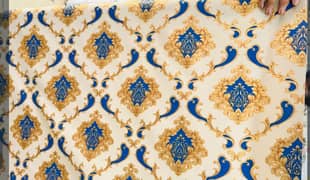 pvc Fabric wallpaper, fabric wallpaper, wallpaper