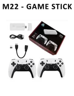 M22 GAME STICK WITH WIRLESS CONTROLLER VERY SLIGHTY USED ONLY 1 MONTH