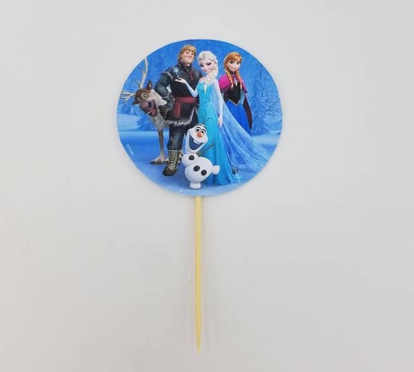 Pack of 10 Frozen Theme Cupcake Toppers - 3.5 Inch Decorations for Birthday Parties