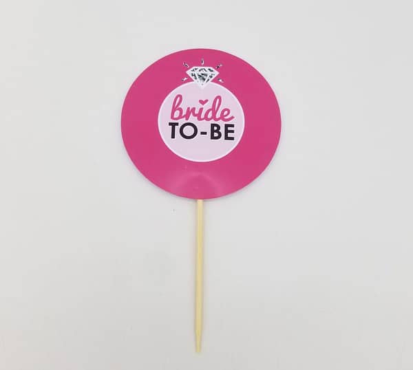 Pack of 10 Bride to Be Cupcake Toppers - 3.5 Inch Decorations