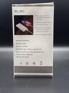 Portable power bank compact- 10,000mAh fast charging multi charger3pot