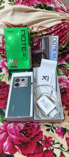 Infinix note 40 16\128gb PTA  with Full box assesories