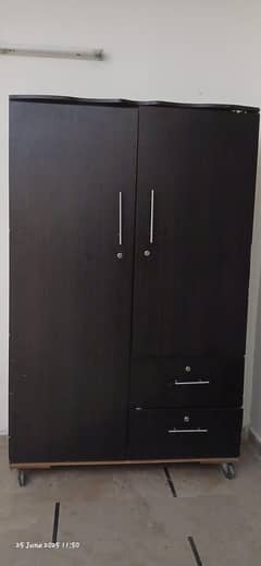 Original Brown Color wood Wardrobe