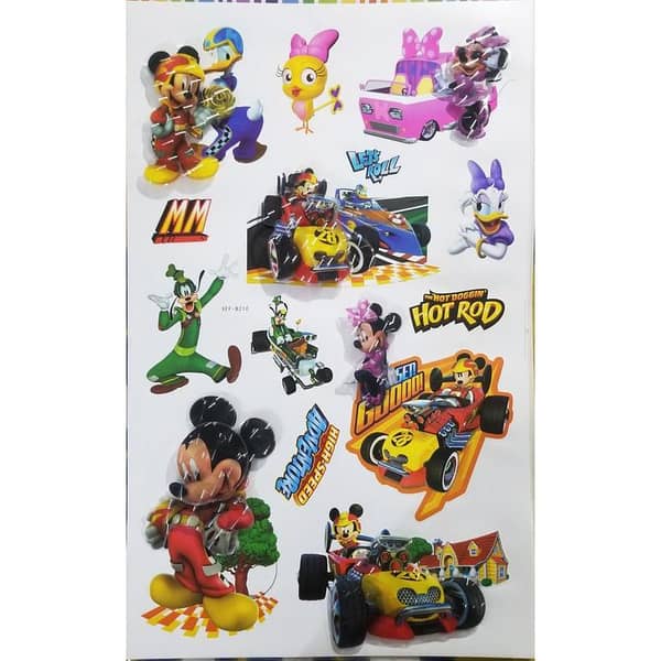 3D Mickey Mouse Stickers - Pack of 14 for Theme Parties and Decorations