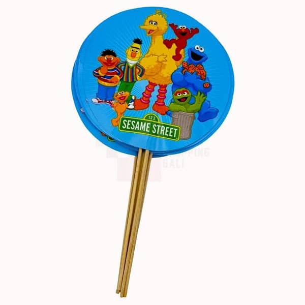 Pack of 10 Sesame Streets Cake Toppers for Birthday Celebrations