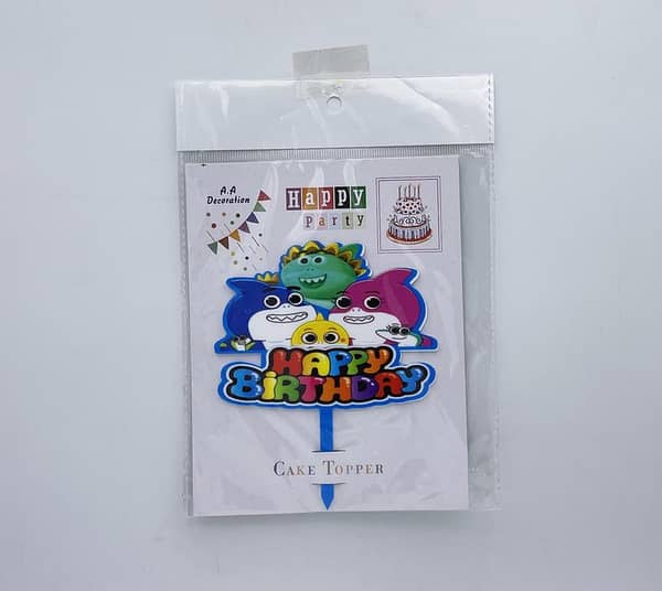 Baby Shark Cake Topper for Your Child's Celebration - A Charming Addition for Special Occasions