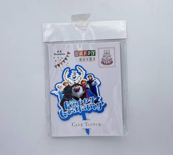 Frozen Cake Topper for Kids' Celebrations: A Charming Addition to Your Child's Birthday Cake