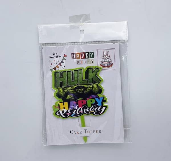 Hulk Cake Topper by Delightful: A Cute Addition to Your Child's Celebration