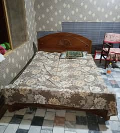 Double Bed and Almirah For Sale