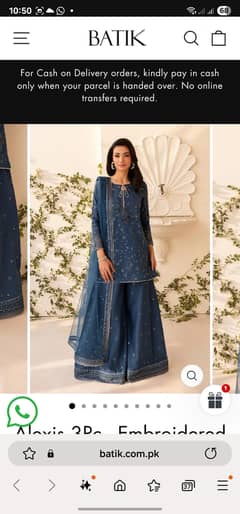 Batik Opal Blue Dress