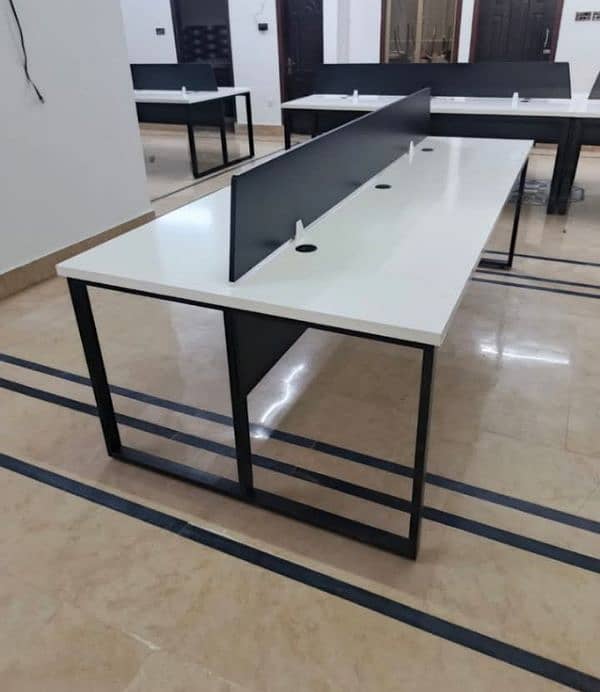 workstation,computer table,office table،table for 6person 5