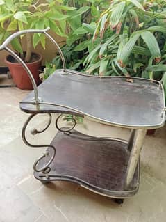 tea trolly dark brown color